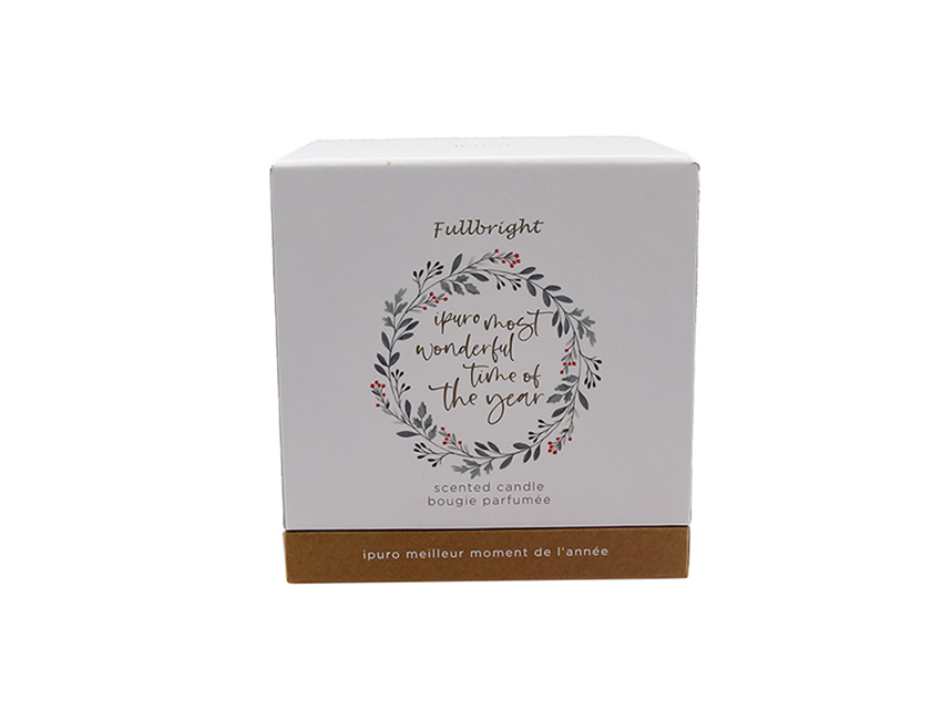white candle packaging