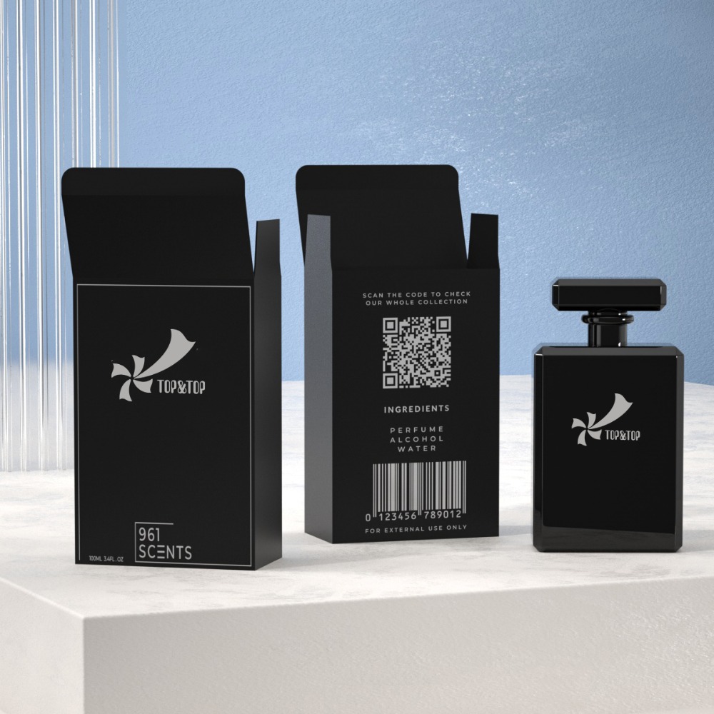 Caja de perfumes negra