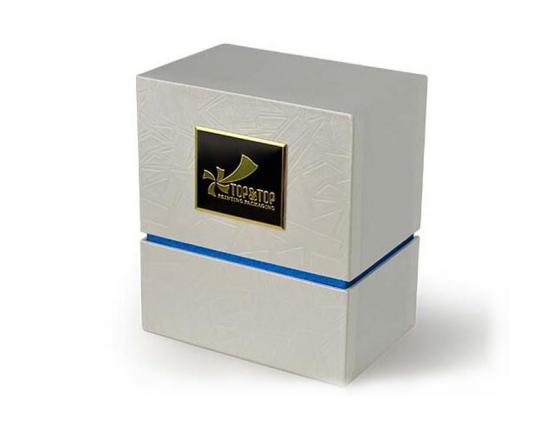 caja de papel de perfume cuadrada de lujo
