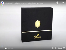La mejor caja de regalo de cartón negro personalizada con inserto de top&top
